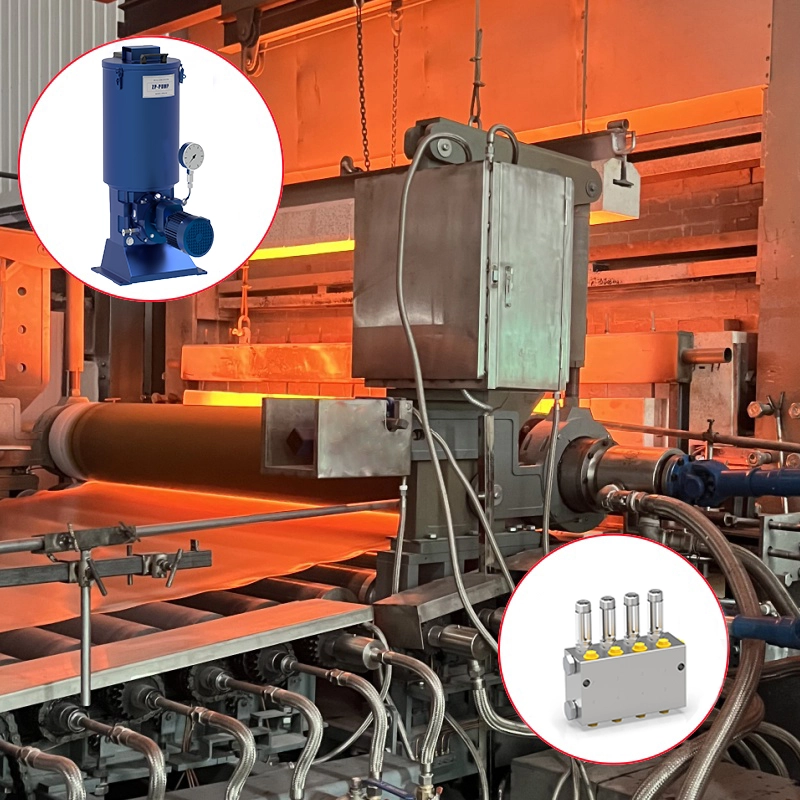 Sistema de lubrificação central em equipamentos de metalurgia de aço